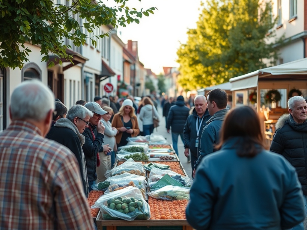 Ilustracja przedstawiająca zielone miasto Siedlce z symbolami ekologii, np. drzewami i czystą rzeką.